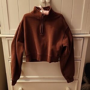 TNA Brown Quarter-Zip
